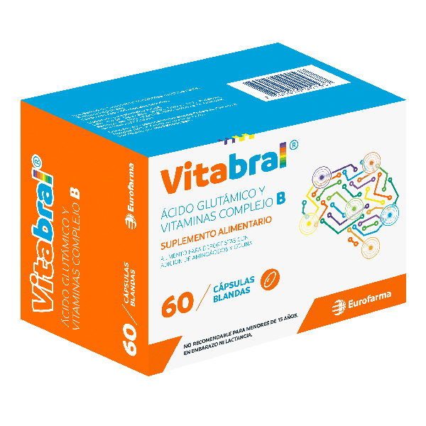Vitabral 60 cápsulas (Acido Glutámico + Vitaminas complejo B)