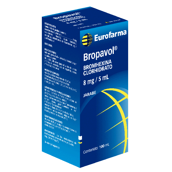Bropavol (Bromhexina Clorhidrato) jarabe100ml - Eurofarma