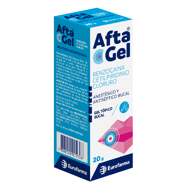 Aftagel Gel Bucal (Benzocaína 5,0g. + Cetilpiridinio 0,5g.)